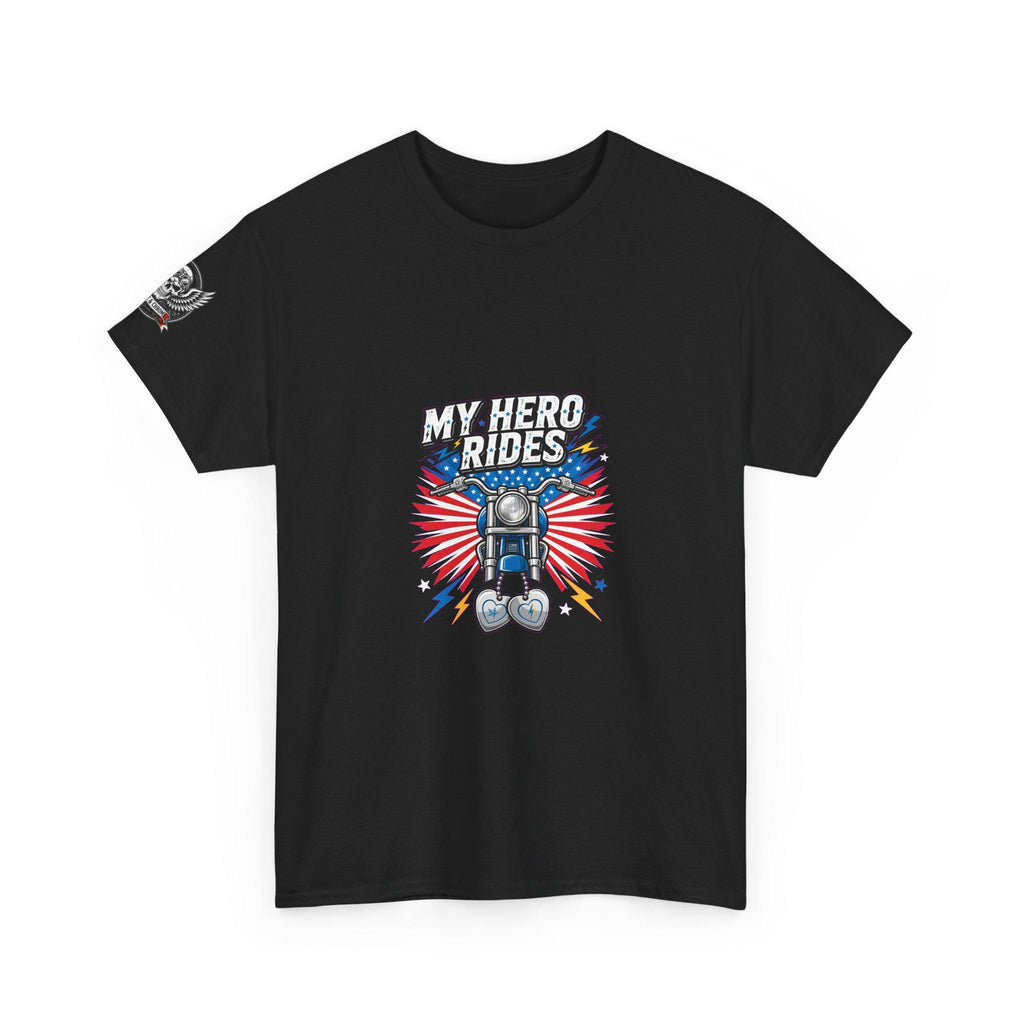 Biker Dad Shirt | My Hero Rides Motorcycle Tee | Veteran Rider Gift