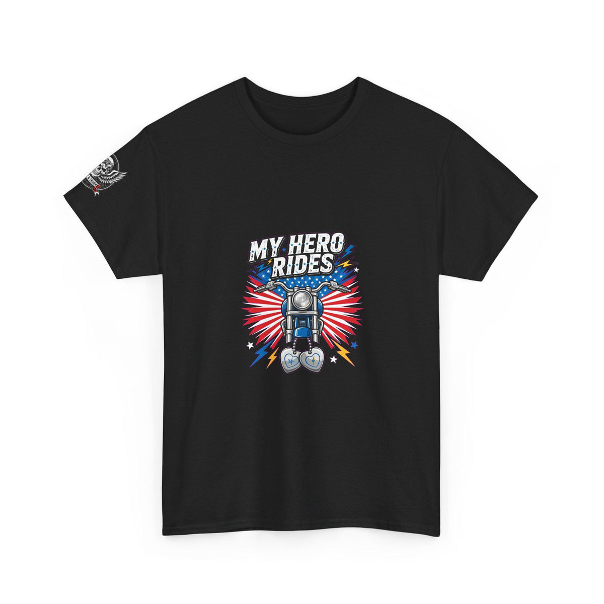 Biker Dad Shirt | My Hero Rides Motorcycle Tee | Veteran Rider Gift