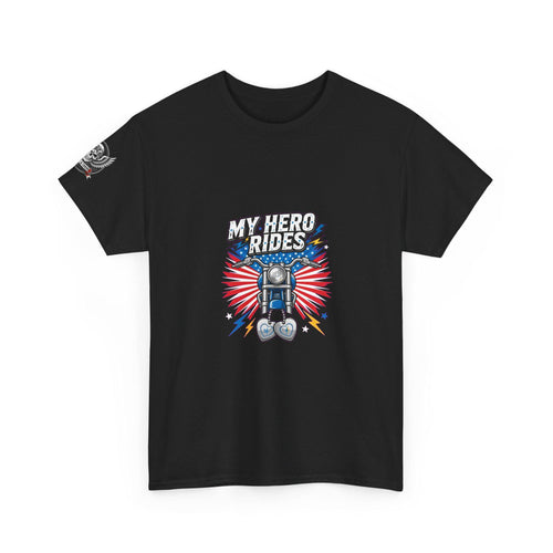 Biker Dad Shirt | My Hero Rides Motorcycle Tee | Veteran Rider Gift