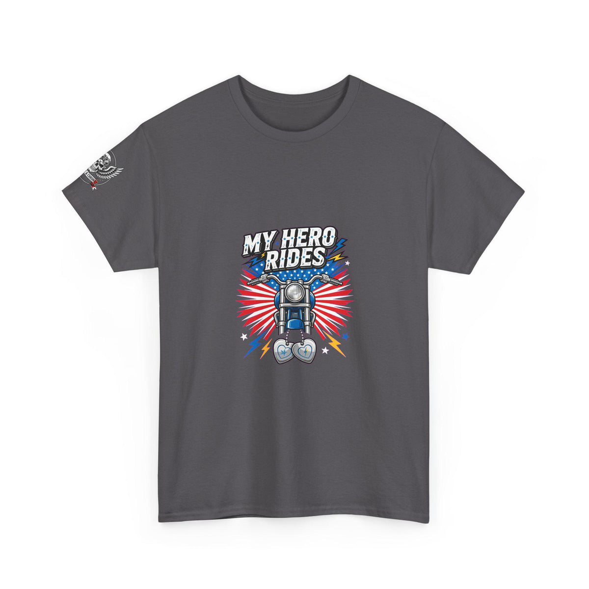 Biker Dad Shirt | My Hero Rides Motorcycle Tee | Veteran Rider Gift