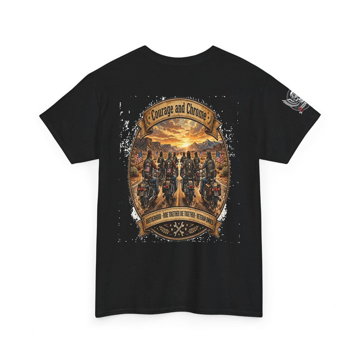 Veteran Biker Brotherhood Shirt | Ride Together Die Together Tee (Limited Edition Red)