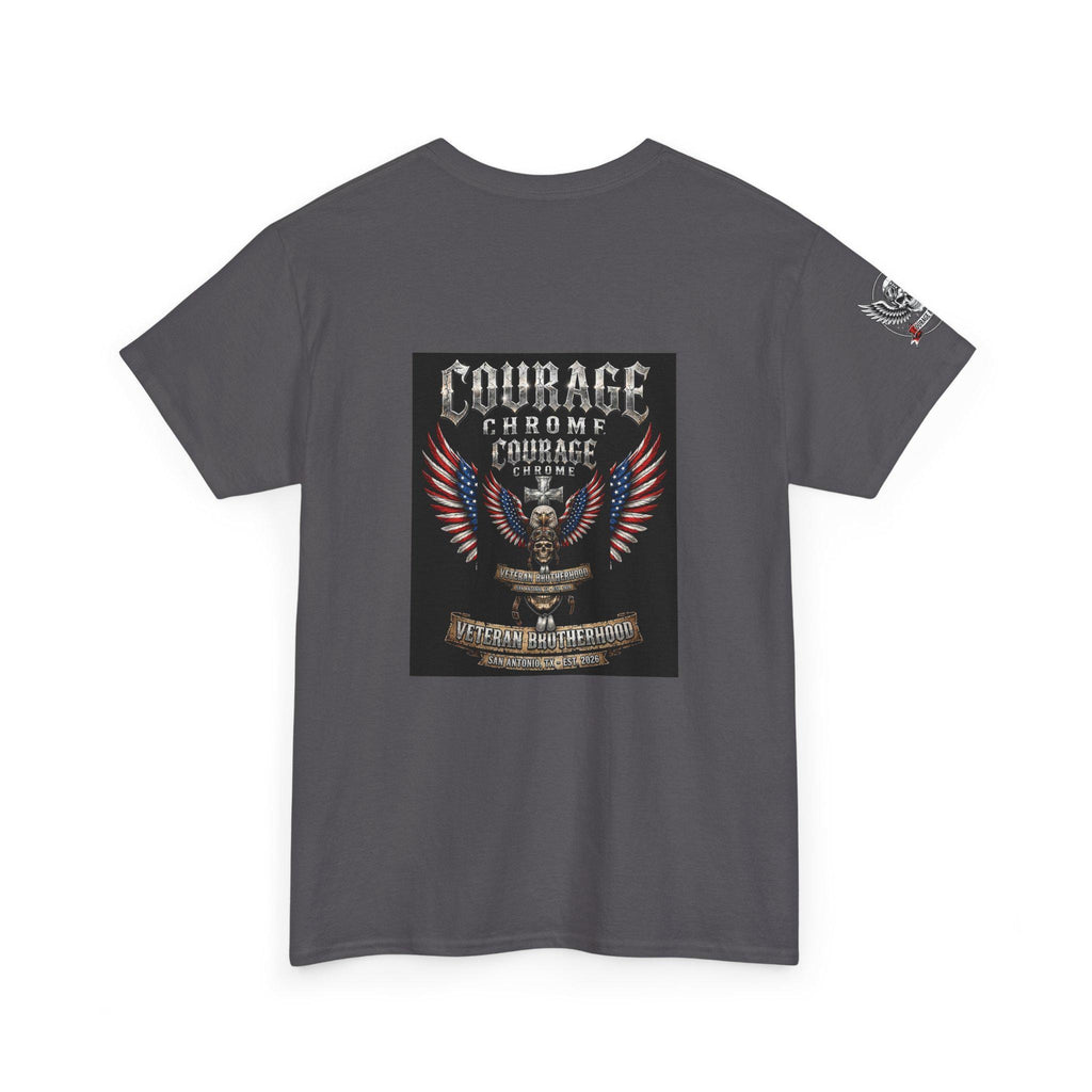 Veteran Brotherhood Shirt | Eagle Skull Biker Tee | Patriotic Back Print Motorcycle Shirt | Veteran Gift for Him